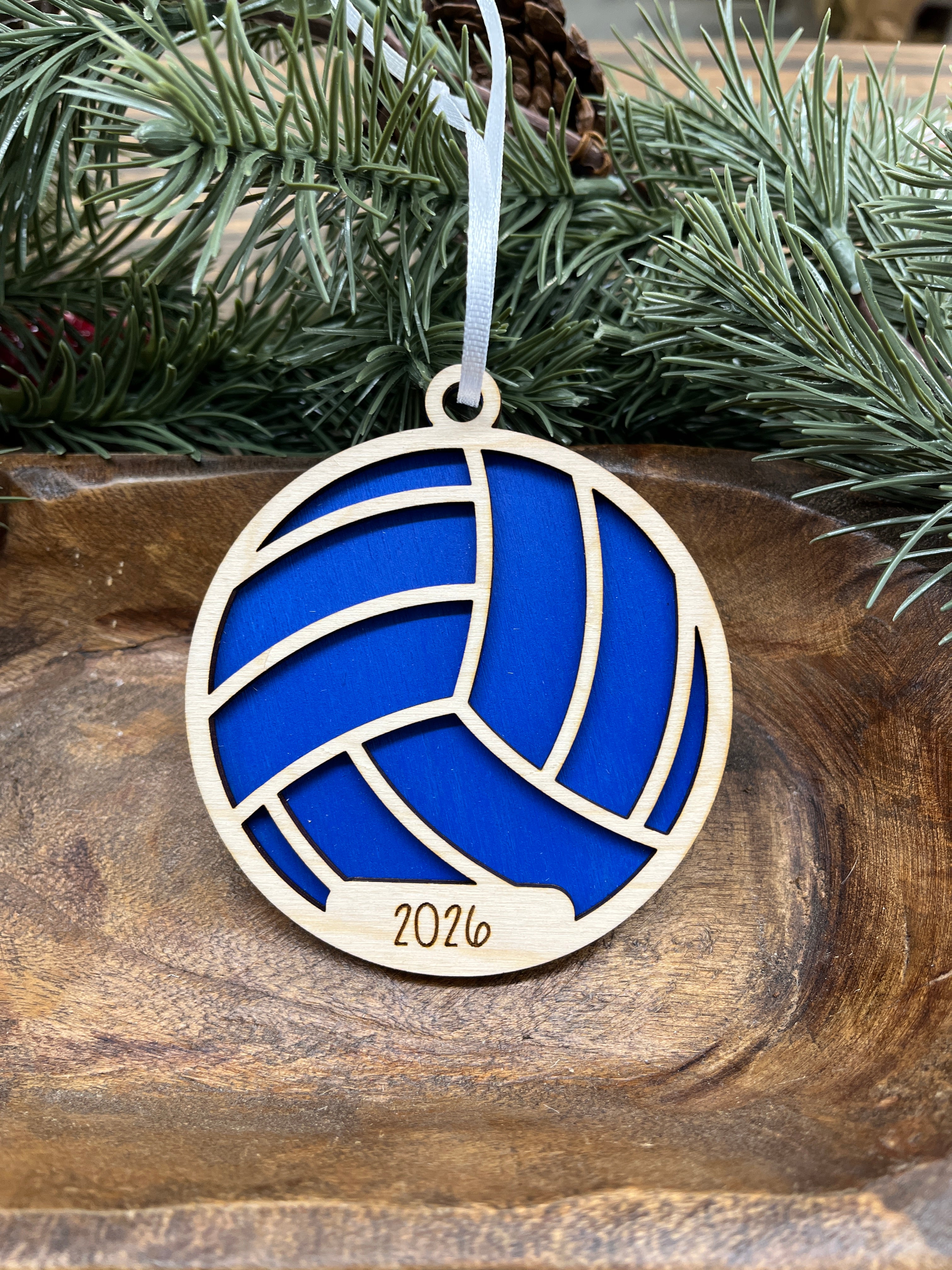 Personalized Sports Wood Ornament