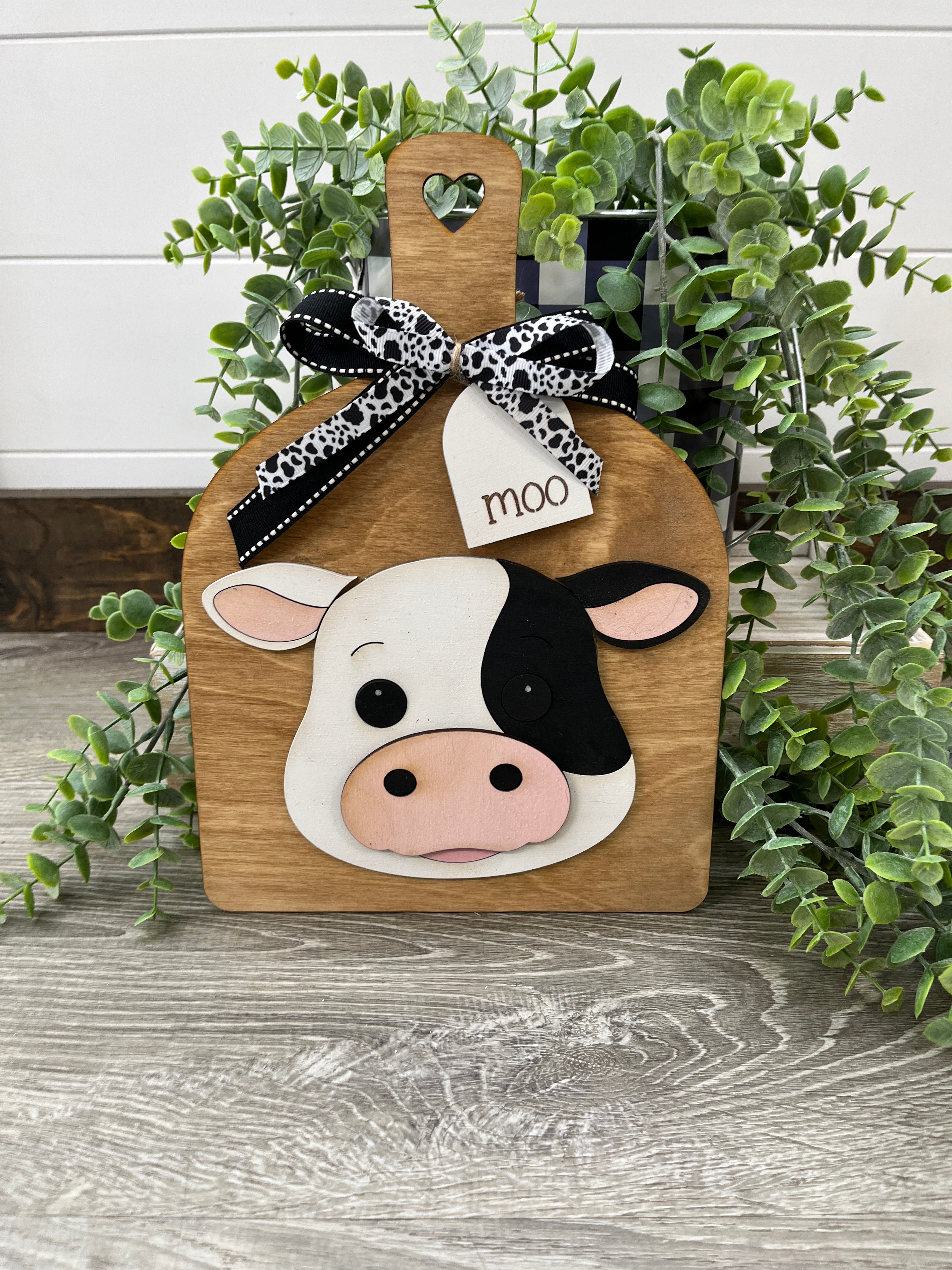 Farm Animal Faux Bread Board Sign