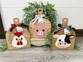 Farm Animal Faux Bread Board Sign