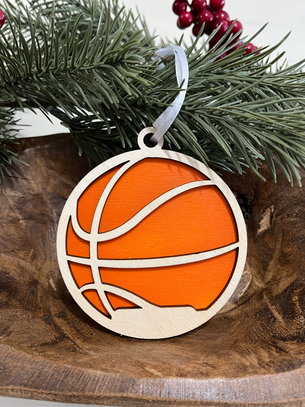 Personalized Sports Wood Ornament