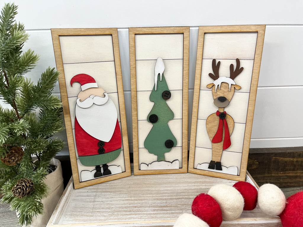 Santa and Reindeer Signs