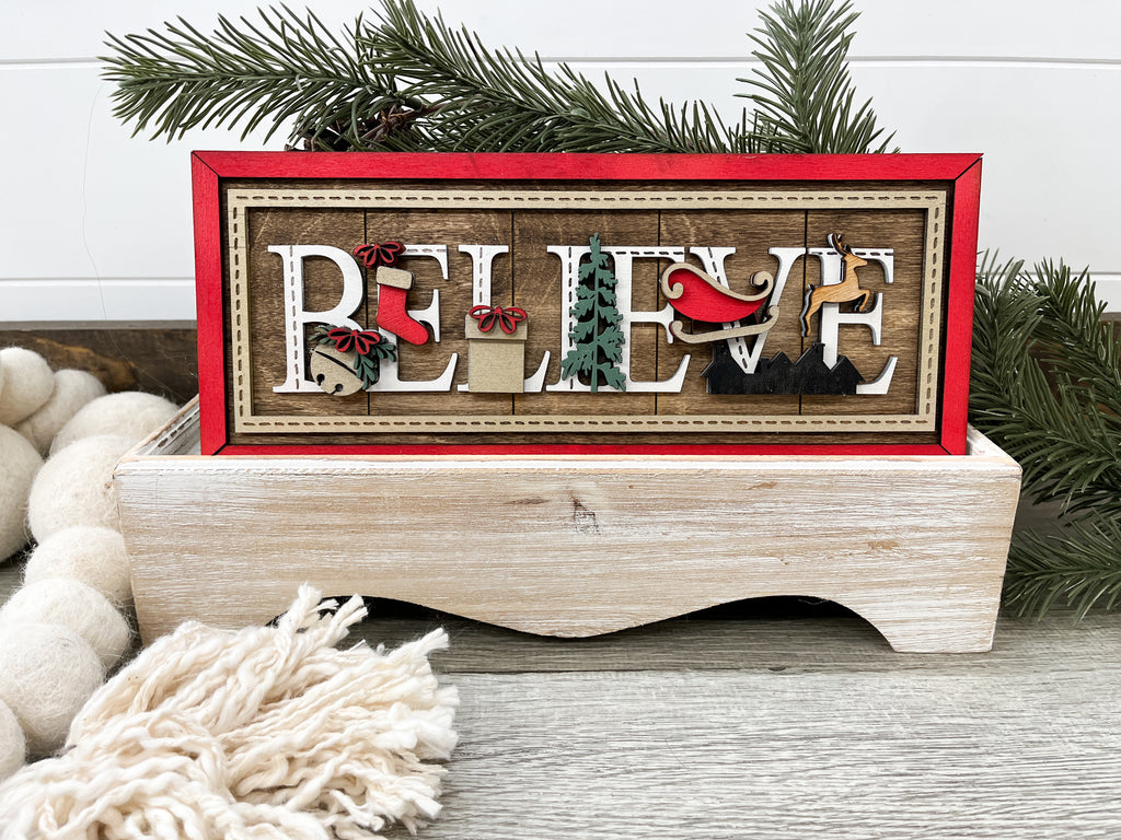 Christmas Believe Sign