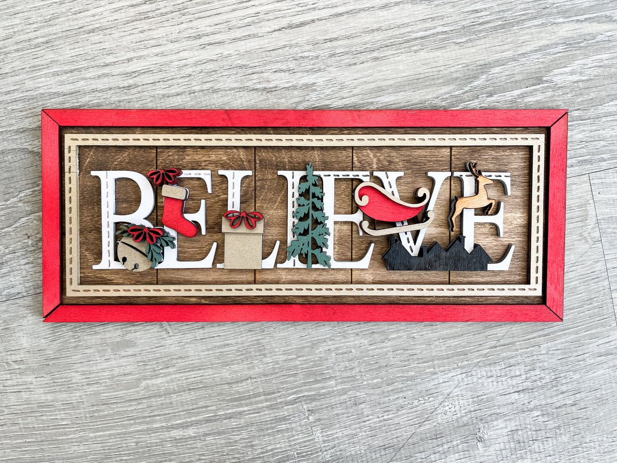 Christmas Believe Sign