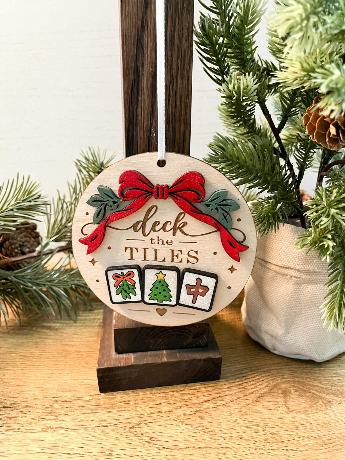 Mahjong Wood Ornaments