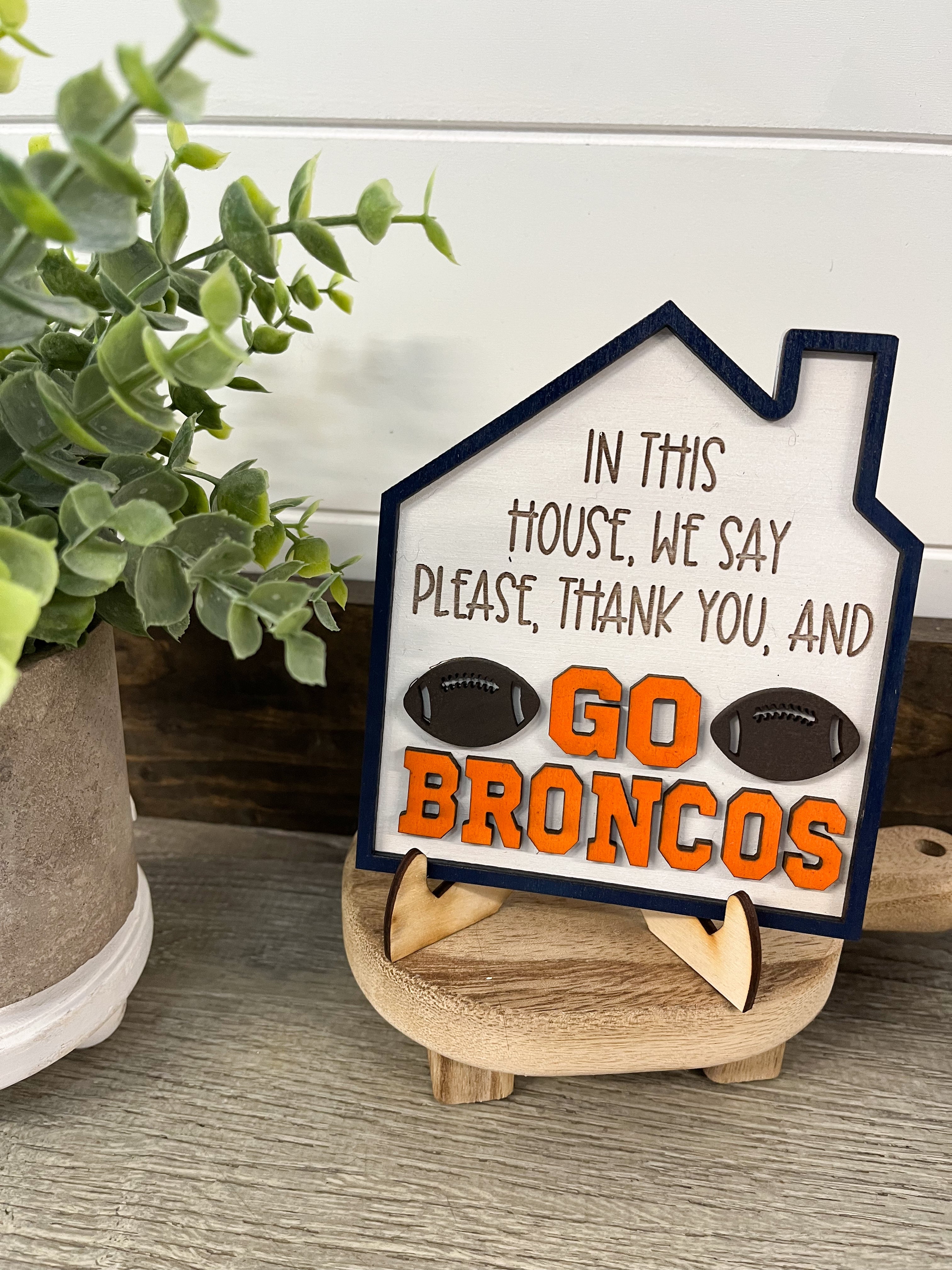 Denver Broncos Mini Signs
