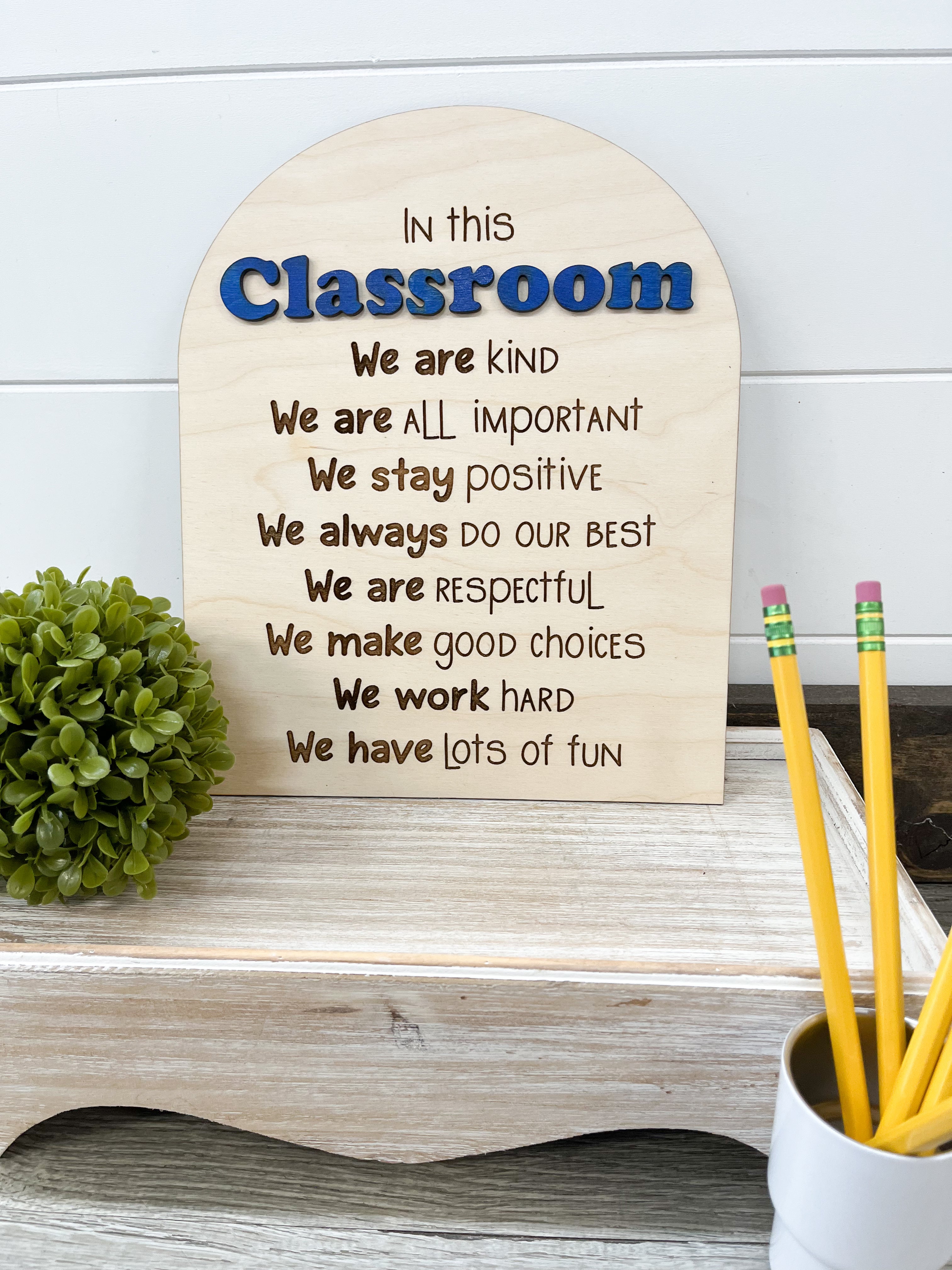 Teacher In This Classroom sign