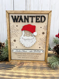 Santa Most Wanted Sign