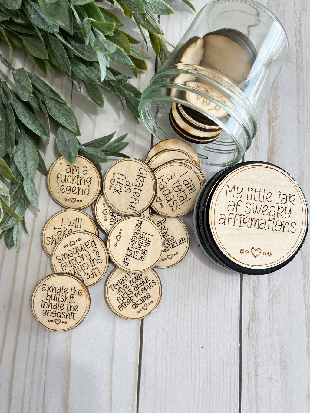 Sweary Affirmations Tokens Jar