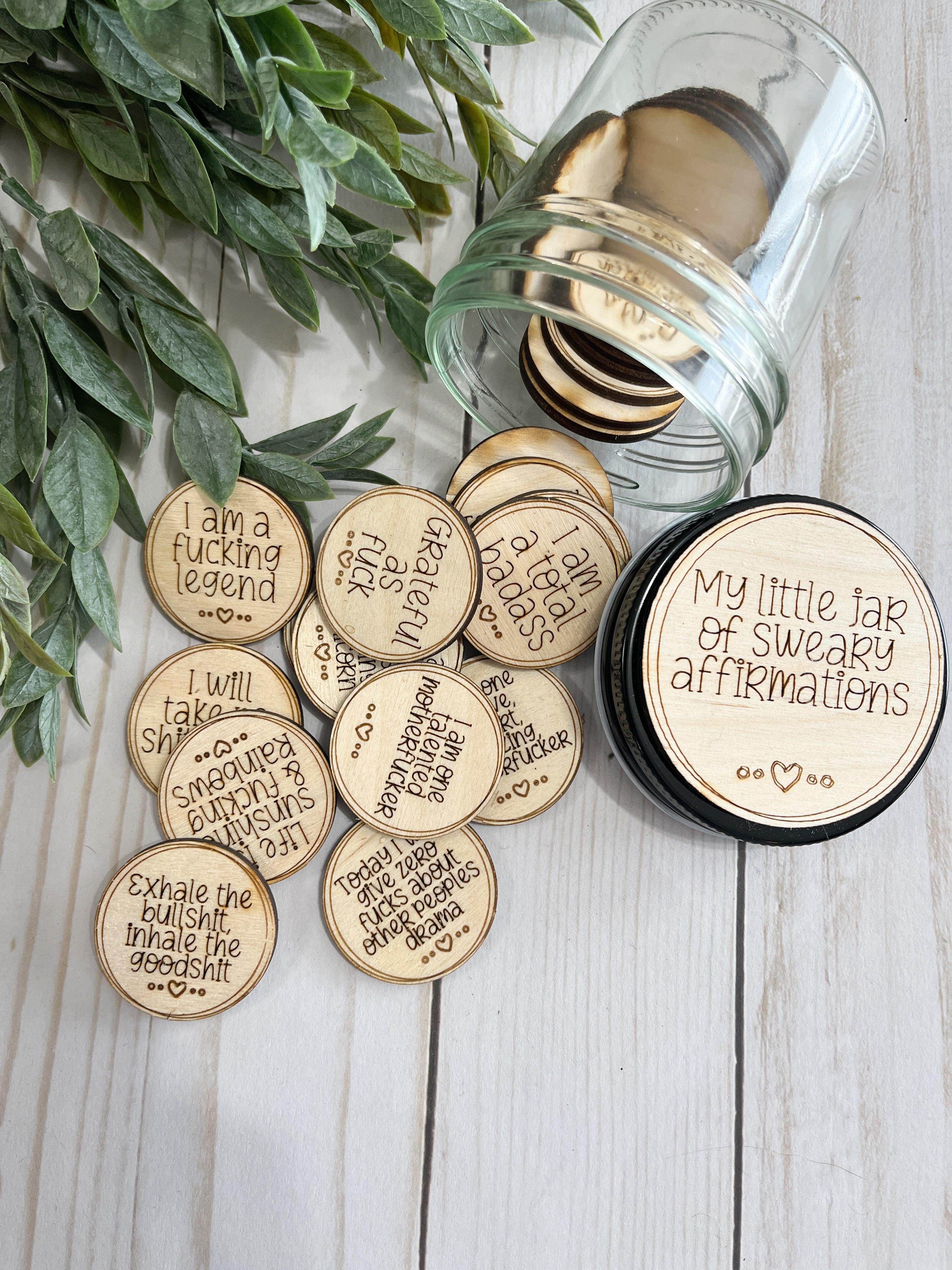 Sweary Affirmations Tokens Jar